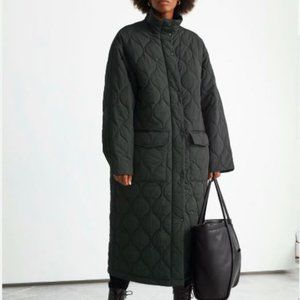 &Other Stories Oversized Quilted Coat size L